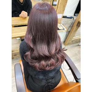 レイヤーロングピンクグレーベージュアッシュ前髪パーマ - ROW 横浜【ロウ】【ロウヨコハマ】掲載中