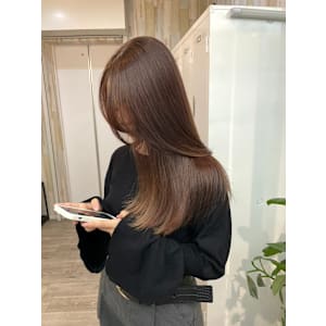 レイヤーロンググレーベージュ黒髪アッシュブラック前髪パーマ - ROW 横浜【ロウ】【ロウヨコハマ】掲載中