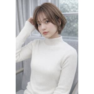 透け感前髪×丸みショートボブ - La Bless 大阪梅田サロン[LINKS前]【ラ ブレス オオサカウメダサロン】掲載中