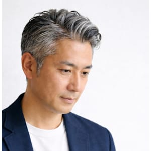 グレイミックス・アップバングショート