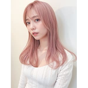 大人ガーリーミルクティーピンク艶ストレートp1　ボルドーカラ - mod's hair【モッズヘア】上尾/上尾西口店【モッズヘア アゲオ アゲオニシグチテン】掲載中