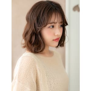 ダークアッシュ切りっぱなし小顔ゆるふわミディアム20代30代 - COVER HAIR bliss【カバーヘア ブリス】戸田公園/戸田公園西口店【カバーヘアブリス トダコウエン トダコウエンニシグチテン】掲載中
