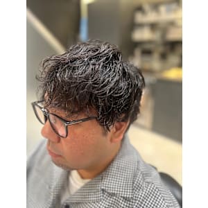 【麻布十番/メンズカット】ツイストスパイラルパーマ　パーマ後