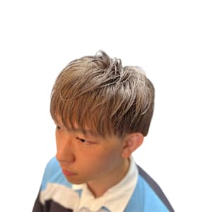 【麻布十番/メンズカット】カラー　ハイトーン　20代