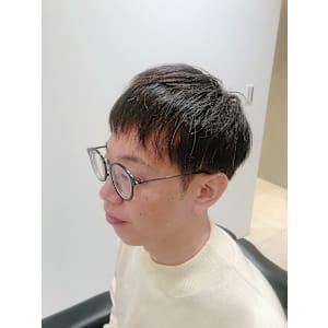 【麻布十番/メンズカット】マッシュ　ツーブロック　ノーセット