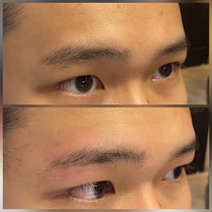 ナチュラルストレート眉毛【高田馬場　眉毛Wax出来る美容室】