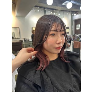 pinkイヤリングカラー - JILL Hair Design NAMBA【ジルヘアデザインナンバ】掲載中