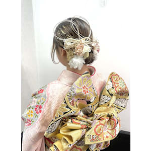 成人式ヘア/振袖ヘア/金箔ヘア/タイトシニヨン/着付け - AO。【アオ】掲載中