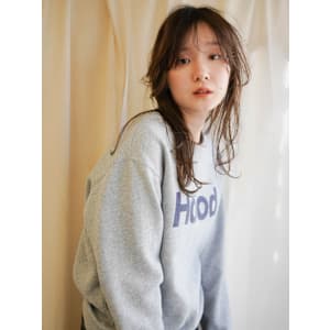 セミロング/ロング/ブリーチなしカラー/レイヤーカット