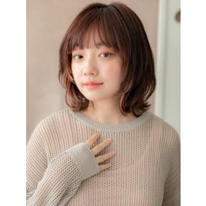 イヤリングカラーハイレイヤーウルフクラゲヘアー20代30代