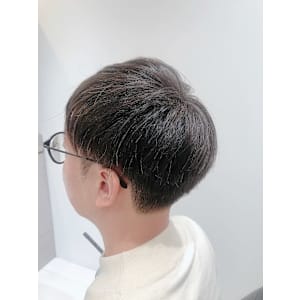 【麻布十番/メンズカット】マッシュ　ツーブロック　ノーセット