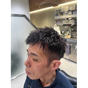 【麻布十番/メンズカット】ツーブロック　パーマ