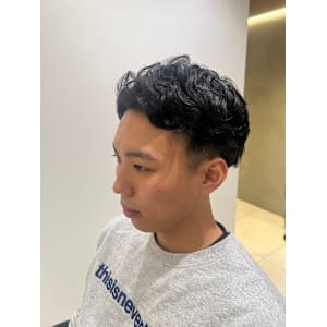 【麻布十番/メンズカット】パーマ　ショートメンズカット - salon.de.SHILO 【メンズ理容室/バーバー】【サロンドシロ メンズリヨウシツ バーバー】掲載中