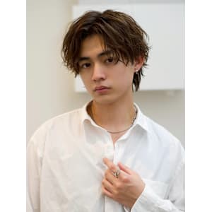 シャドウパーマ　メンズパーマ　センターパート　メンズヘア - men's salon es.【メンズサロン エス】掲載中