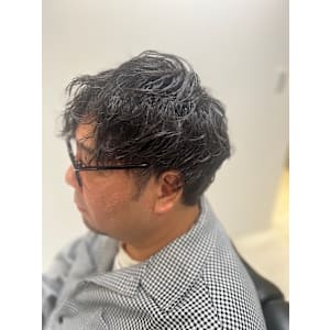 【麻布十番/メンズカット】ツイストスパイラルパーマ　パーマ後