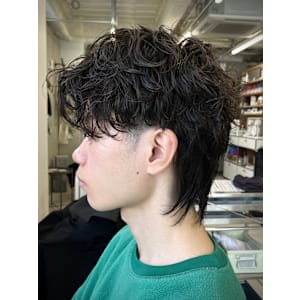 メンズカット✖️ウルフパーマ