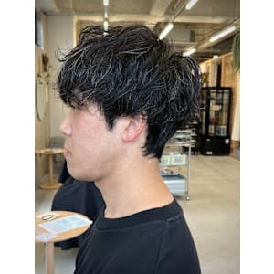 メンズカット×フェザーパーマ