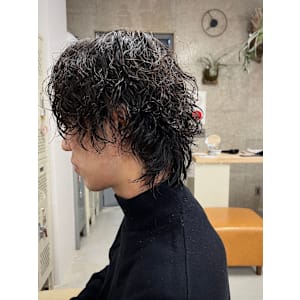 大人のウルフパーマツイストスパイラル