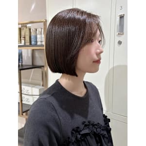 ボブ×切りっぱなしボブ×ミニボブ×冬カラー×横浜×20代 - FACE。石川町【フェイスイシカワチョウ】掲載中