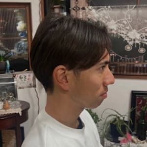 メンズ/大人ナチュラルなセンターパート