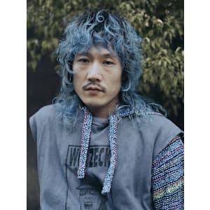 ウェイブウルフ ルーツヘア 【stylist/KARIN】