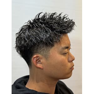 無造作ピンパーマ<理容室><バーバー> - ヘアーモードキクチ 銀座店【ヘアーモードキクチ】掲載中