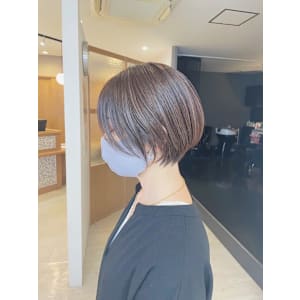 30代40代50代おすすめ/ピンクアッシュくびれショート