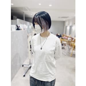 ショートボブ.ショートレイヤーボブ.インナーカラー.ブリーチ