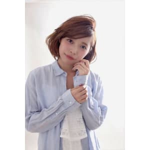 ヘビーパートのボブスタイル - etre by comme Matisse恵比寿駅前店/髪質改善/縮毛矯正/トリートメント【エトル】【エトル バイ コムマティス エビスエキカミシツカイゼンシュウモウキョウセイカラートリートメント】掲載中