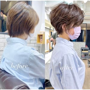 30代40代50代白髪ぼかし髪型白髪染め面長似合わせ 安 - BUMP GINZA【バンプ ギンザ】掲載中