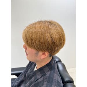 【麻布十番/メンズカット】カラー　ハイトーン　マッシュ