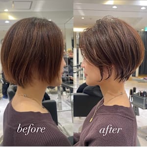 40代50代60代 大人ショート 丸顔 前髪あり似合わせ　安 - BUMP GINZA【バンプ ギンザ】掲載中