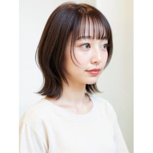 顔回りレイヤーカット外ハネ小顔ミディアムp1　シャギーウルフ - COVER HAIR bliss 【カバー ヘア ブリス】川口/ららテラス川口東口駅前店【カバー ヘア ブリス カワグチララテラスカワグチヒガシグチエキマエテン】掲載中