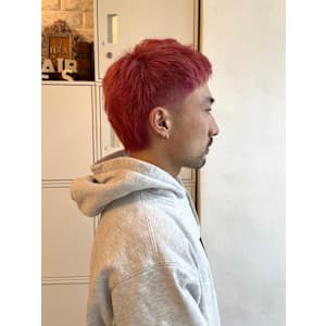 マレットヘア/テーパーフェード/ブリーチ/赤ピンク - Hair ALES 原宿【ヘアーアレスハラジュク】掲載中