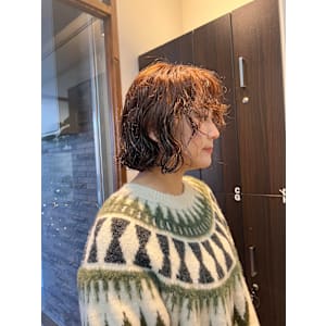 ボブ×ニュアンスパーマ - センター北 美容院 lea/1 HANARE【センターキタ ビヨウイン レアワン ハナレ】掲載中