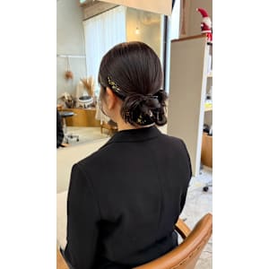 《花屋併設》タイトアレンジ　ツインアレンジ - mallow*花屋併設の美容院*【マロウ】掲載中