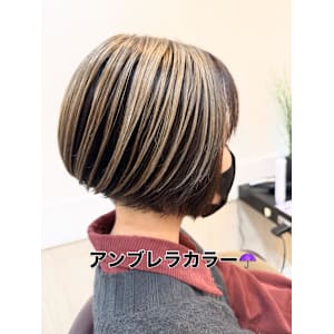ボブハイライトアンブレラカラー - K:R鶴川【カールツルカワ】掲載中