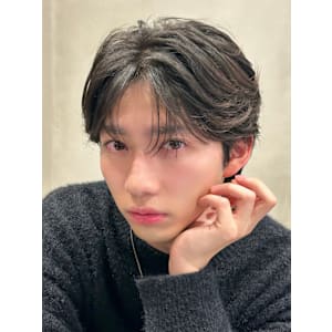 men's/顔周り/ニュアンスパーマ/韓国センターパート - Lond Homme メンズサロン 池袋【ロンド オム メンズサロン イケブクロ】掲載中