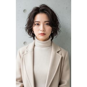 #磐田　レイヤーショート×パーマ！