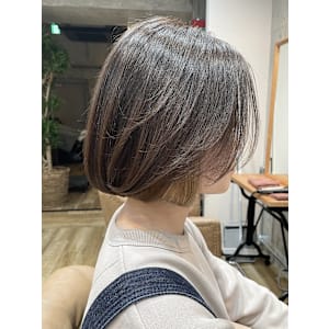 【 t o t . 】インナーカラーxシンプルボブ☆