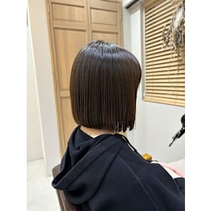 パーマ落としストレート×切りっぱなしボブ♪ - t o t . f a m .【トット ファム】掲載中