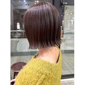 アッシュグレージュ 外ハネボブ 艶カラー 髪質改善カラー - 髪質改善 SEPT. 天神大名【カミシツカイゼン セプト テンジンダイミョウ】掲載中