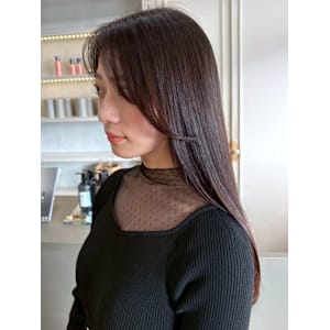 ロングヘア ダークグレージュ 顔周りレイヤー 髪質改善 - 髪質改善 SEPT. 天神大名【カミシツカイゼン セプト テンジンダイミョウ】掲載中