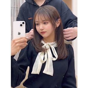 ワンレンボブ前下がりショート内巻きワンカール鎖骨ミディアム - newi 広島【ネウィヒロシマ】掲載中