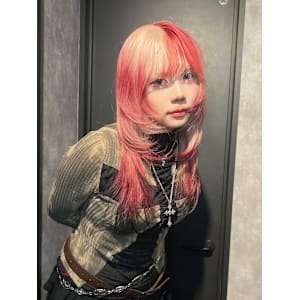 オーダーメイド　デザインカラー　ケアブリーチカラー　ウルフ - Null 表参道本店 デザインカラー/ダブルカラー【ヌル】掲載中