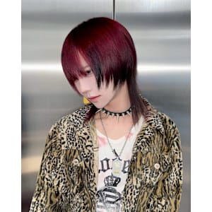 オーダーメイド　デザインカラー　ケアブリーチカラー　ウルフ - Null 原宿店 デザインカラー/ダブルカラー【ヌルハラジュクテン デザインカラー ダブルカラー】掲載中