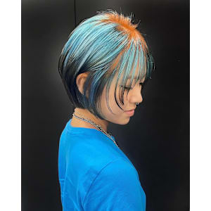 オーダーメイド　デザインカラー　ケアブリーチカラー　ウルフ - Null 原宿店 デザインカラー/ダブルカラー【ヌルハラジュクテン デザインカラー ダブルカラー】掲載中