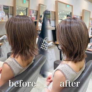 白髪ぼかし細めハイライト30代40代50代ベージュ - STELLA by KENJE【ステラバイケンジ】掲載中