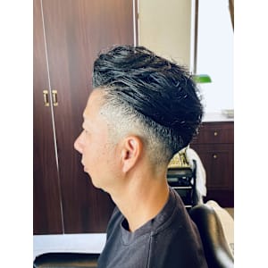 【40代 男性】ロンドンパーマオールバック（大宮/バーバー） - Graceful Barber London【グレイスフルバーバーロンドン】掲載中