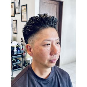 【40代 男性】ロンドンパーマオールバック（大宮/バーバー） - Graceful Barber London【グレイスフルバーバーロンドン】掲載中